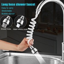 Water Saving Tap Adapter Sink Spray Bubbler with Long Hose Faucet Extender