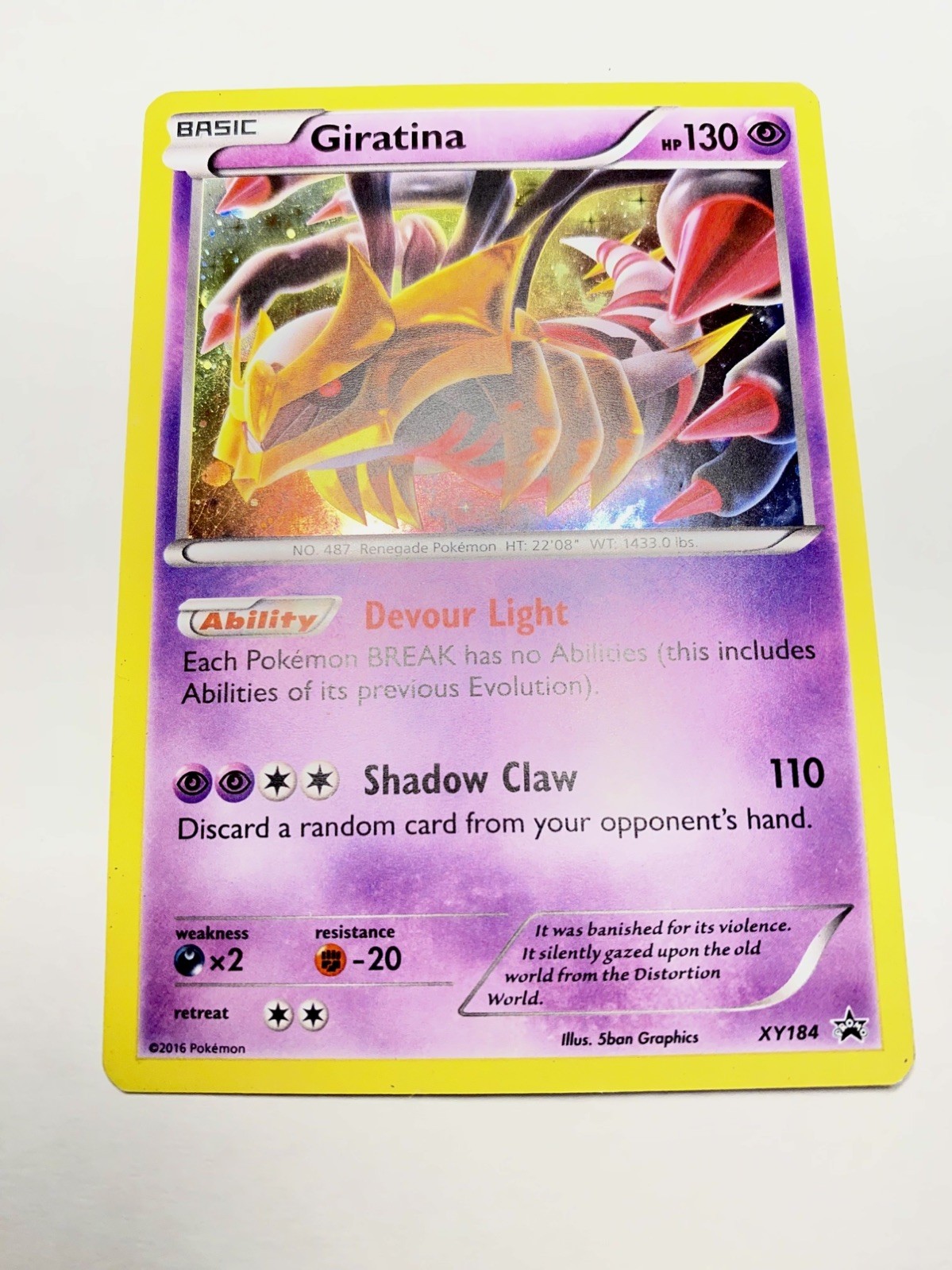 Pokemon Giratina TCG XY184 XY Promos Black Star Promo Holo Card