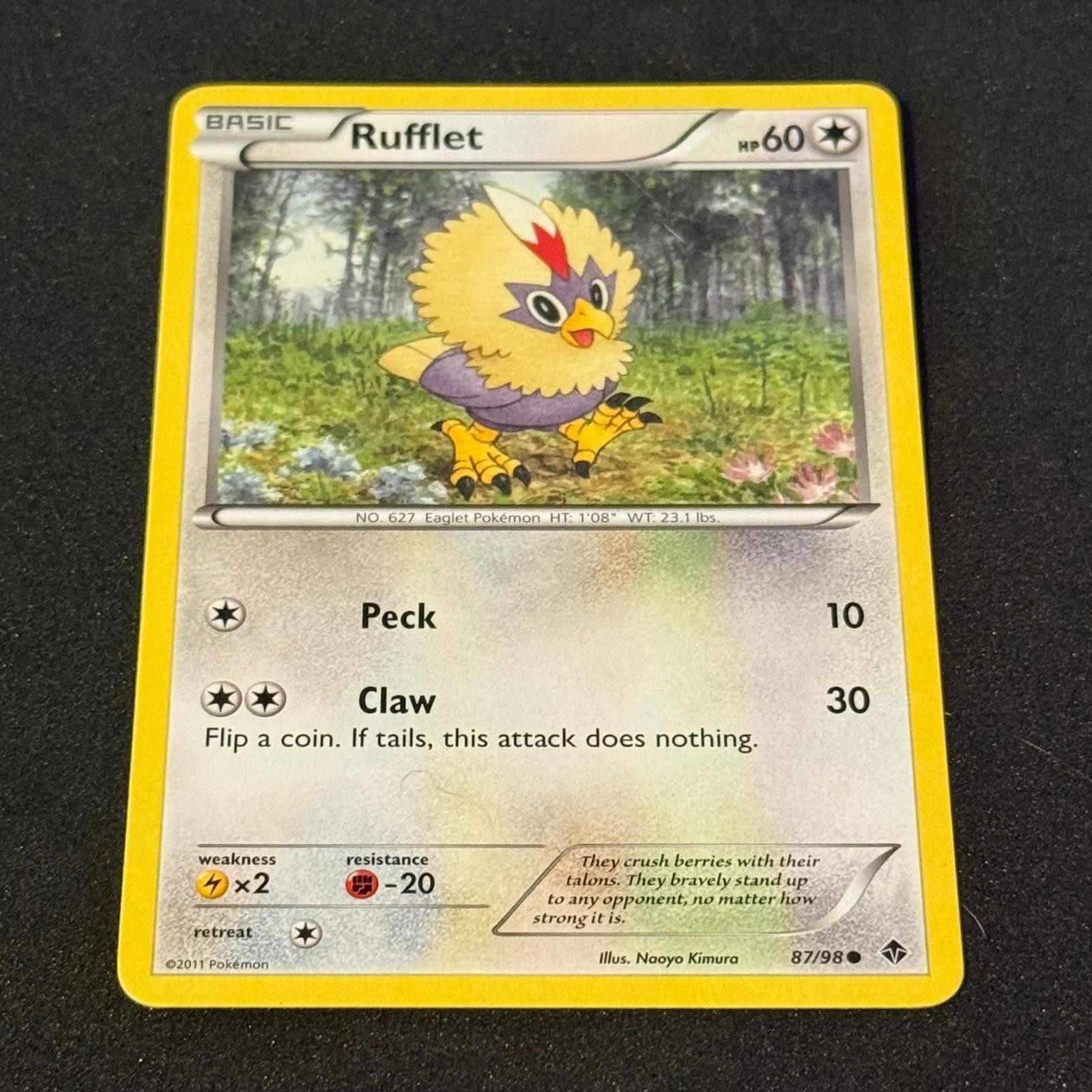 Rufflet 87/98 Common Emerging Powers Pokemon Near Mint