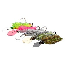 5Pcs Chatter Bait Fishing Lure Spinner Blade Bass Pike Jig Dancer Wobbler Set