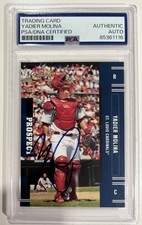 2005 Prestige Yadier Molina Auto Autograph Signed Prospect Rookie Card PSA Rc