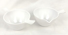 VTG White Melamine Creamer & Sugar Bowl 3” Tall RETRO MCM Kitch Grandma Core