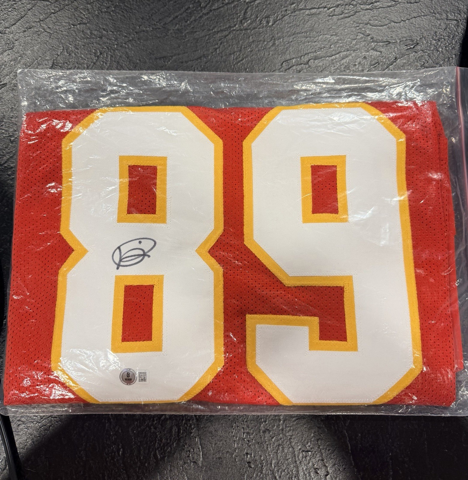 Andre Rison Kansas City Chiefs #89 Signed Jersey Beckett BAS Authentic