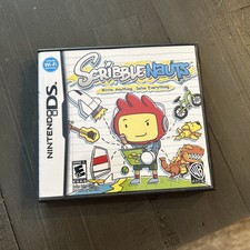 Scribblenauts Nintendo DS, 2009 Case And Instruction Book
