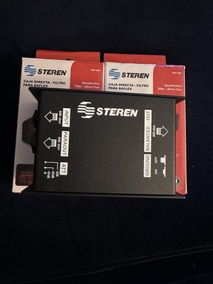 Steren Direct Box With Grd Lift, Pad, Caja Directa, Filtro Para Bafles BRAND NEW
