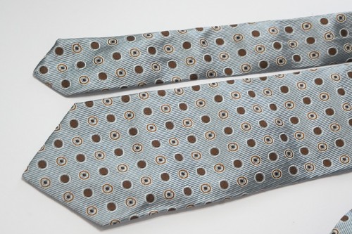 MASSIMO BIZZOCCHI BLUE SILK MEN'S Neck Tie W:3 3/4" BY L:60" MADE IN ITALY - Picture 2 of 3