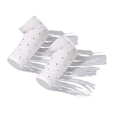 1 Pair Latin Dance Arm Sleeves Portable Comfortable Shiny Tassel Arm Sleeves