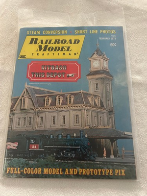 #ad Railroad Model Craftsman Magazine February 1973 Carstens Trains Hobby Kitbash $4.80