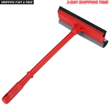 15.9" Window Squeegee for Car,2 in 1 Squeegee Window Cleaner with Long Stainless