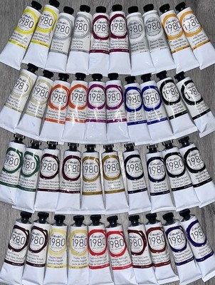 Gamblin 1980 Oil Colors 1.25oz 40 Paint Tubes New Naples Yellow