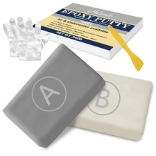 Epoxy Putty, 12oz/340g Grey Epoxy Sculpt Clay Fix Leaks, Cracks, Filling, Multi-