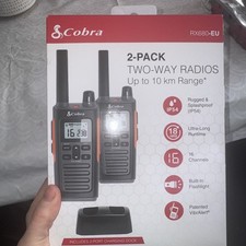 Image of Cobra RX680 Walkie Talkies 2 Pack + Charger PMR446 IP54 Radios New Unused - B1
