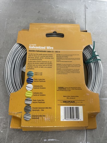 OOK Ooks Cavo utilitario zincato calibro 12 100 piedi 150 libbre 534830 officina - Foto 2 di 2