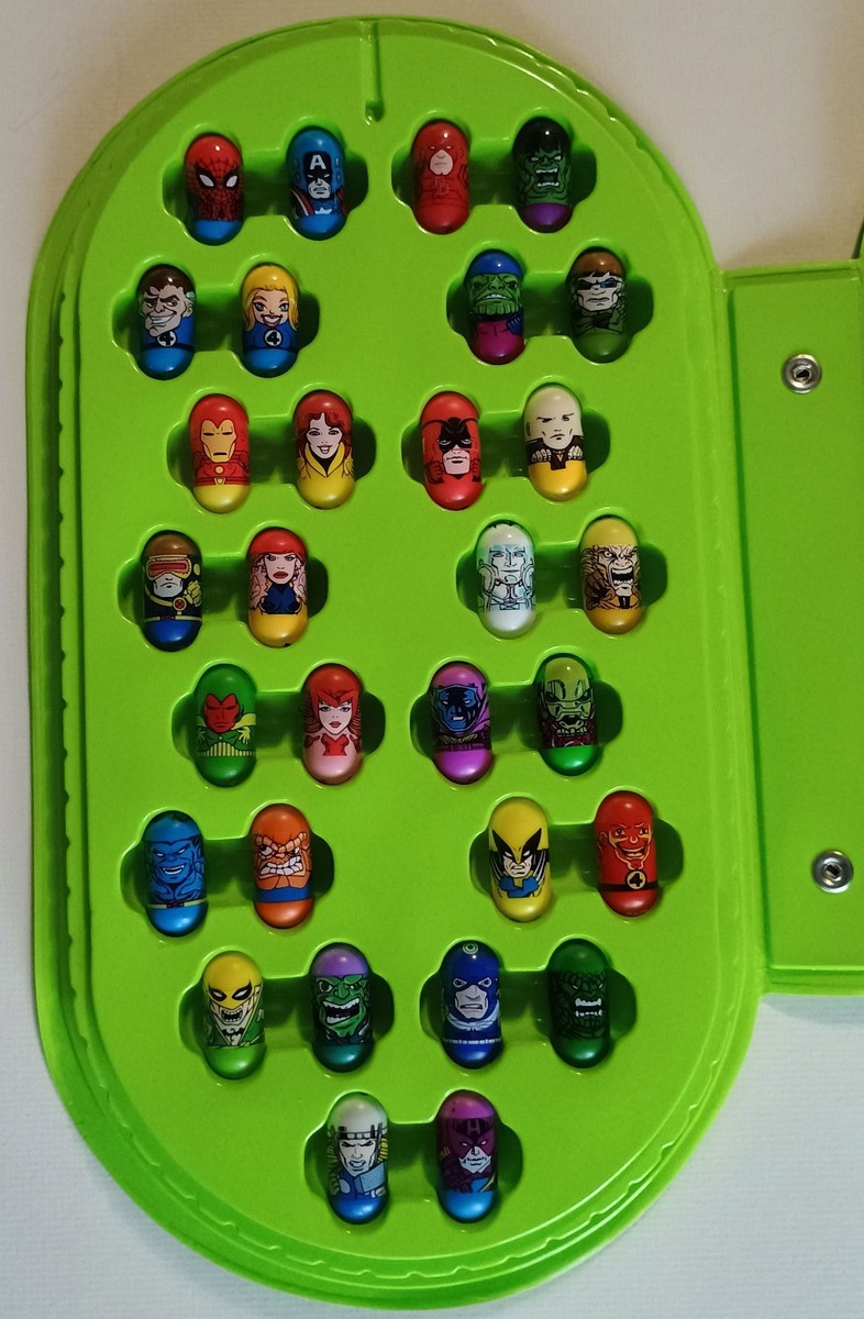 MIGHTY BEANZ MARVEL SUPER HEROES SERIES 1 COMPLETE SET 1-56 IN A