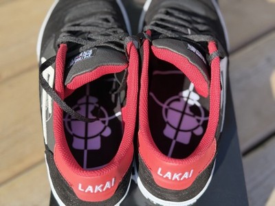 Lakai x Public Enemy Cambridge Shoes Men's 10.5 Black Red Skate