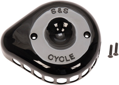 S & S Cycle Stealth Mini Teardrop Air Cleaner Covers Black #170-0366