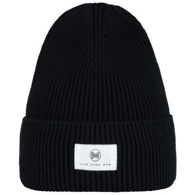 Mütze Unisex, Buff Drisk Knitted Hat Beanie, Schwarz