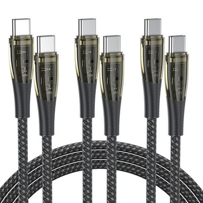 Benfei USB C Kabel 100W Schnellladen für iPhone Samsung Google 3er Pack