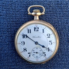 Hamilton 1921 Grade 972 16s 17-Jewel Pocket Watch, Gold Filled Case