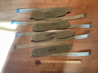WW2 Indian Made 1943 44 Webbing Braces x4