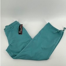 Polo Jeans Co Ralph Lauren Womens Teal Ripstop Utility Cargo Pants Size 2 NEW