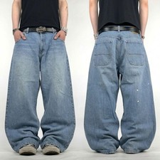 Vintage y2k embroidered skater baggy wide leg grunge archive rare jeans