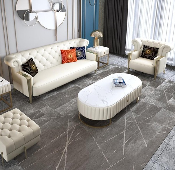 Sofagarnitur 321 Sitzer Garnitur Polster Couch Sofa Design Sofas Chesterfield-image