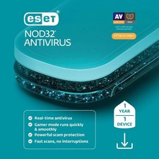 ESET NOD32 Antivirus 2026 - 1 Device / 1 Year. Fast Delivery