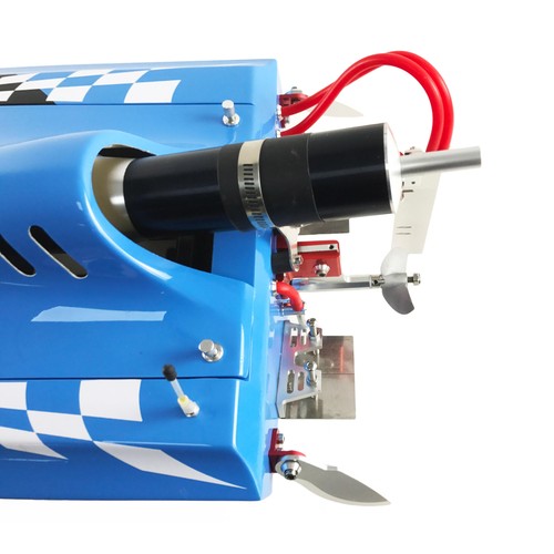 Fiber Glass G30C 30CC Engine Gas Racing Speed Monohull ARTR Deep RC Boat Blue - Picture 7 of 12