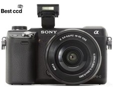 90 New Sony NEX-6 16.1MP APS-C Digital Camera Set with 16-50mm Lens SD Card