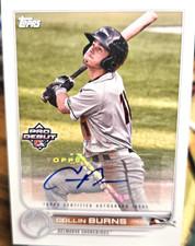 2022 Topps Pro Debut Baseball Card of Collin Burns #PD-199 (NM) AUTO Free Rtns