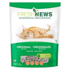 Fresh News Recycled Paper Original Pellet Cat Litter 25 PoundPackaging May Vary