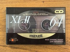 Maxell XLII Type II 64min Blank Audio Cassette. Japan 1989. New Sealed