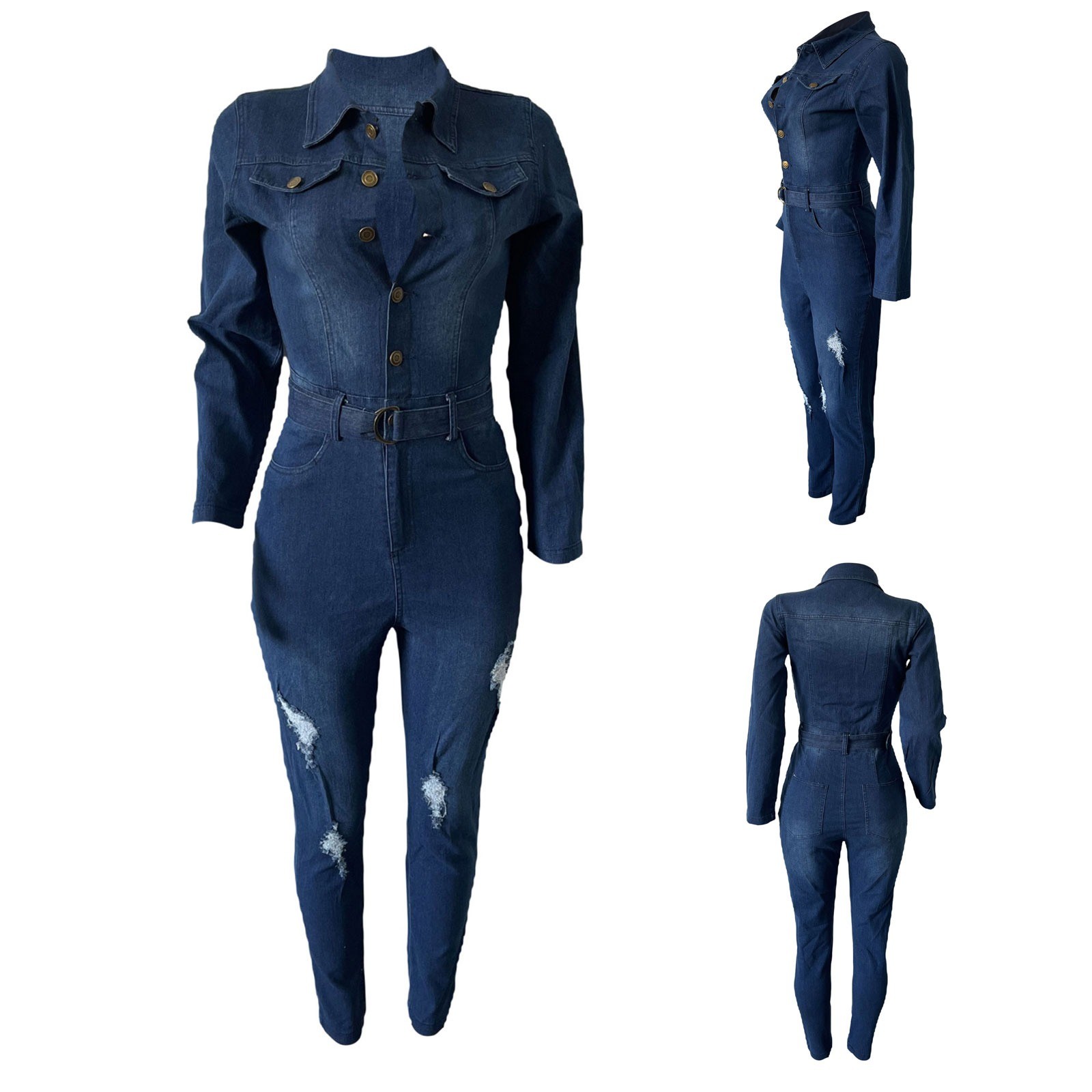 Women Jumpsuit Vacation Bodysuit Clubwear Overalls Daily Romper Weekend Stretch