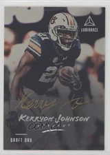 2018 Luminance Draft Day Signatures Gold Kerryon Johnson Rookie Auto RC 0x1