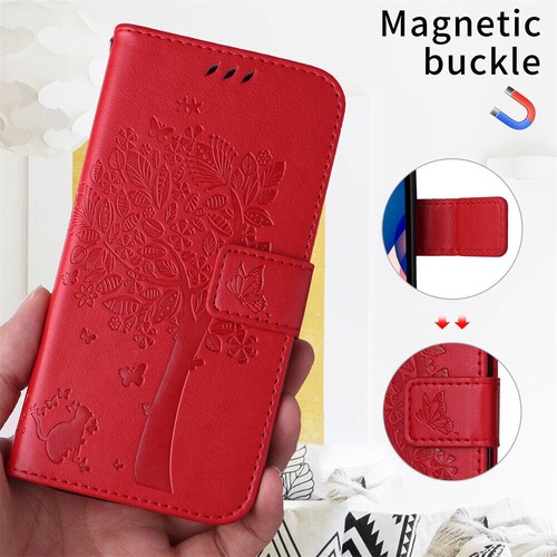PU Leather Cat Tree Wallet Phone Case For OnePlus 11 12 12R Nord 4 CE 3 4 Lite - Picture 10 of 24