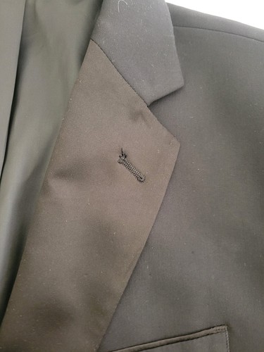 Nordstrom Rack Men's 44L Black Trim Fit PolyBlend Formal Tuxedo Jacket - Picture 6 of 13