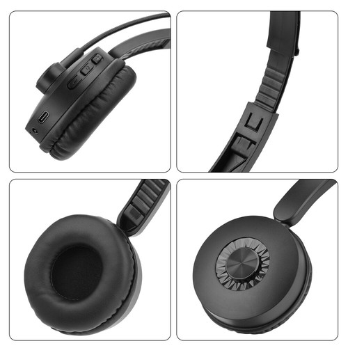 Trucker Wireless Bluetooth Headset Headphones Over-Ear Noise Cancelling Boom Mic - Picture 16 of 28