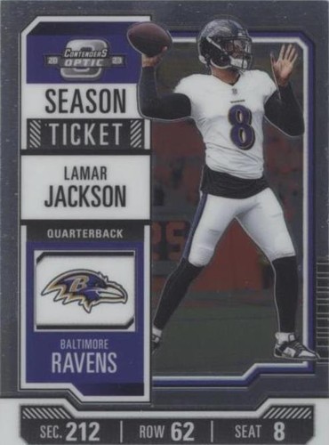 2023 Panini Contenders Optic 4 Lamar Jackson Blue 30/99 PSA 10 | eBay
