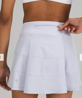 ウォーキング・ランニングウェア lululemon Pace Rival Skirt 6 Tall LULULEMON NWT PACE RIVAL SKIRT SZ 6 TALL PASTEL BLUE TENNIS RUN