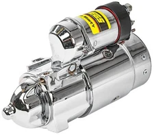 JEGS 10061 Chrome O.E.M. Replacement Starter Small Block & Big Block Chevy Offse