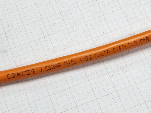 Commscope CS34R 23/4P Cat6 F/UTP WebTrak Riser Shield Network Cable Orange/100ft - Picture 2 of 11