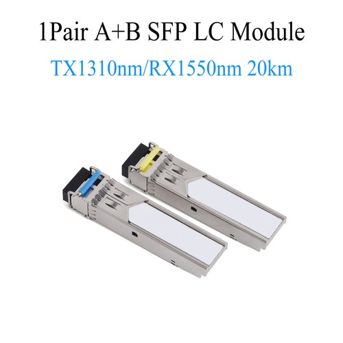 1 Pair Gigabit Fiber SFP Module 1000M LC 1.25G Single Mode A+B Fiber Module - Picture 14 of 19