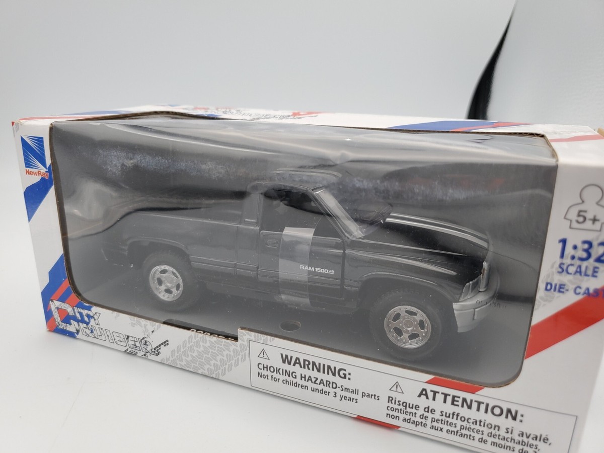 NewRay Dodge RAM 1500SLT Pickup Truck 1:32 scale diecast Black