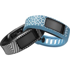 Garmin Vivofit 2 Fitness Band Style Collection Bundle - Black/Cyan