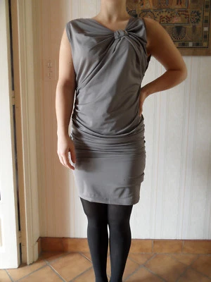 ROBE STRETCH GRIS Taille S/M - Photo 1/4