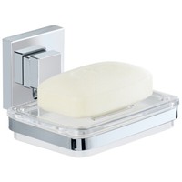 Wenko Vacuum-Loc Seifenablage Quadro Edelstahl, Befestigen Ohne Bohren