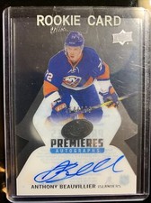 2016-17 Upper Deck Ice Ice Premieres Autographs Anthony Beauvillier 164/299 RC