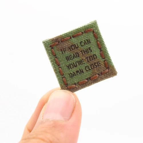 1x1 cat eye multicam if you can read this too damn close morale patch