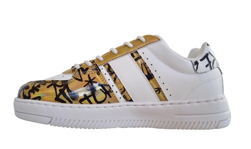 Versace Jeans Couture scarpe sneakers donna mayassa 75VA3SJ7 bianco-oro - Picture 7 of 7
